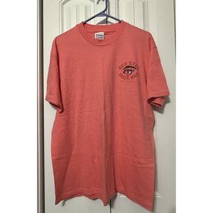 Red Eyes Dock Bar T Shirt Mens Large Orange Maryland Souvenir Shirt